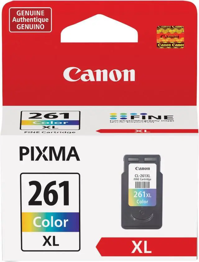 Alt view image 15 of 16 - Canon Ink Canon CL-261XL Amr Printer Ink, Extra Large, Multi