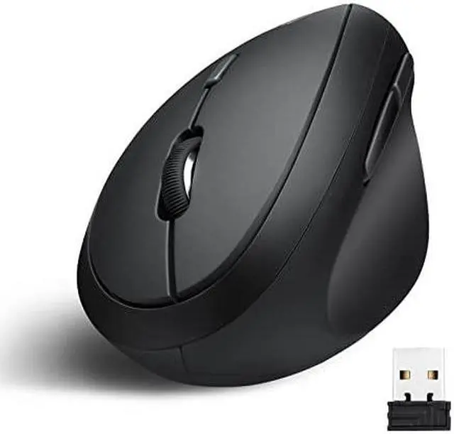 Alt view image 9 of 15 - Perixx PERIMICE-719 Wireless 2.4GHz Ergonomic Small Vertical Optical Mouse - Portable Small Design - 3 Adjustable DPI(800/1200/1600) - Black - Nano USB receiver Included