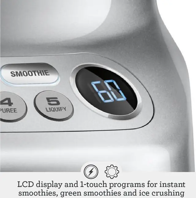 Alt view image 6 of 7 - Breville BBL620SIL Fresh and Furious LcD Kinetix Blender, 15 Litre Jug, Silver