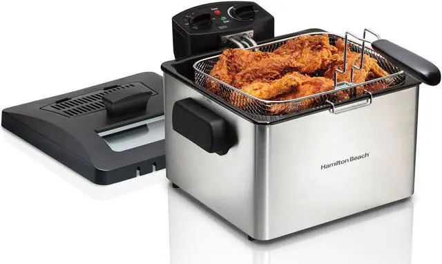 Alt view image 5 of 5 - Hamilton Beach® Professional-Style 5 Litre Deep Fryer with Timer, Stainless Steel, 35043C