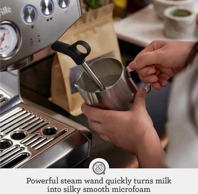 Alt view image 5 of 9 - Breville the Barista Express Impress Espresso Machine, Black Truffle, BES876BTR