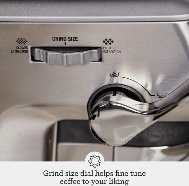 Alt view image 7 of 9 - Breville the Barista Express Impress Espresso Machine, Black Truffle, BES876BTR