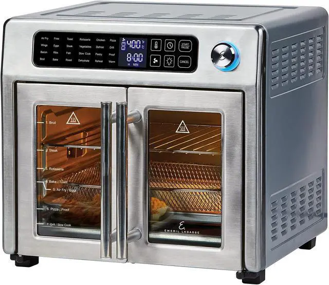 Main image of Emeril Lagasse 26 QT Extra Large Air Fryer, Convection Toaster Oven with French Doors, Stainless Steel