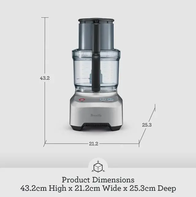 Alt view image 11 of 15 - Breville Food Processor |BFP660SIL| "The Sous Chef 12"