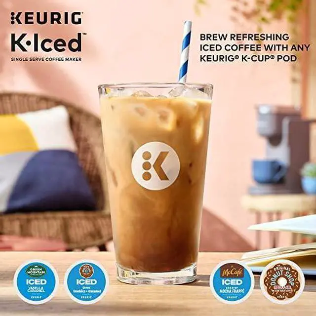 Alt view image 10 of 14 - Keurig K-Iced Single Serve Coffee Maker Arctic Gray (5000371871)