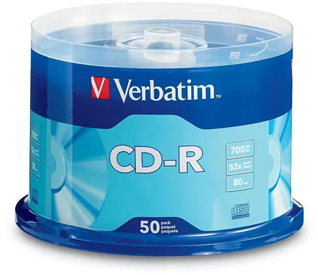 Alt view image 11 of 20 - Verbatim 700MB 52X CD-R 50 Packs Spindle Disc Model 94691  PROMO