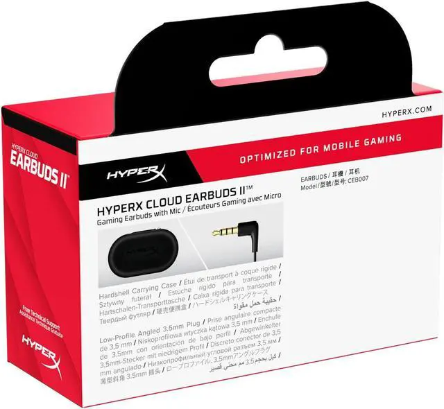 Alt view image 11 of 14 - HyperX Cloud Earbuds II - Gaming Earbuds with Mic - Black