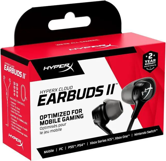 Alt view image 13 of 14 - HyperX Cloud Earbuds II - Gaming Earbuds with Mic - Black