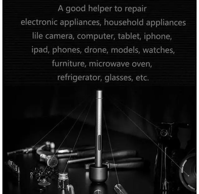 Alt view image 6 of 7 - Mini Electric Screwdriver, 3 LED Lights, Rechargeable Screwdriver Powered Cordless Electric Screwdriver Set with 56 Screw Bits, USB Charging Cable and Magnetizer