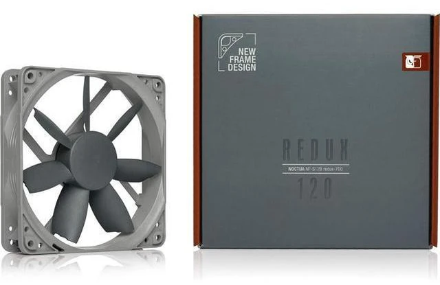 Alt view image 4 of 7 - NF-S12B redux-700, Ultra Quiet Silent Fan, 3-Pin, 700 RPM (120mm, Grey)