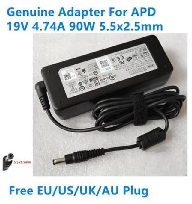 Main image of 19V 4.74A 90W 5.5x2.5mm APD DA-90J19 Power Supply AC Adapter For Monitor Laptop Charger