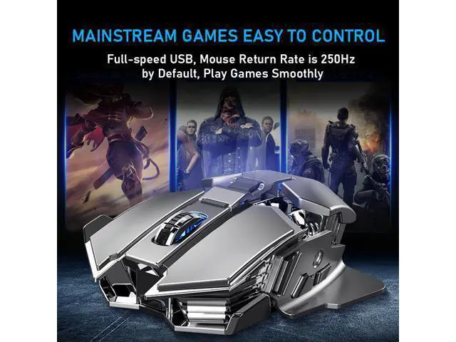 Alt view image 2 of 7 - SC300 2.4G Wireless Mouse 1200DPI Optics Gaming Mice, Black