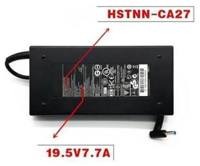 Alt view image 2 of 2 - 19.5V 7.7A 150W 4.5x3.0mm HSTNN-CA27 A150A05AL AC Adapter For HP ZBOOK 15 G3 G4 15-BC220NR Laptop Power Supply Charger