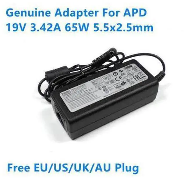 Main image of 19V 3.42A 65W 5.5x2.5mm DA-65C19 DA-65A19 AC Adapter For APD Laptop Power Supply Charger