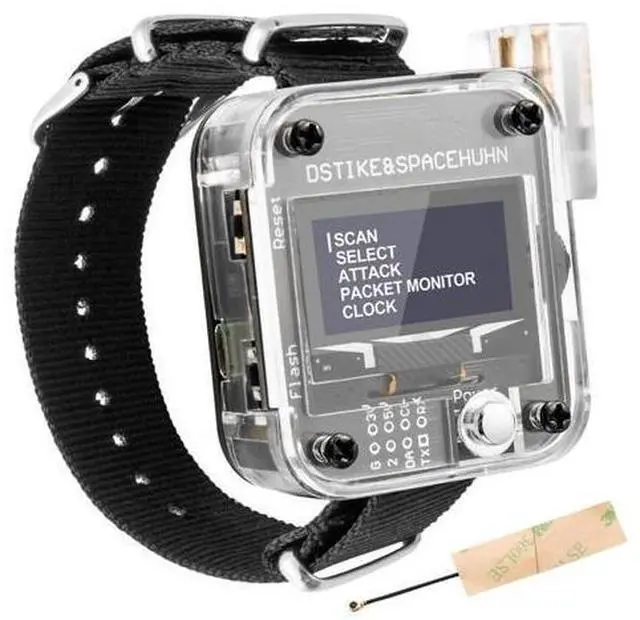 Main image of Deauther Watch V3 ESP8266 Programmable Development Board Wearable Smartwatch OLED/Control/Test Tool LOT