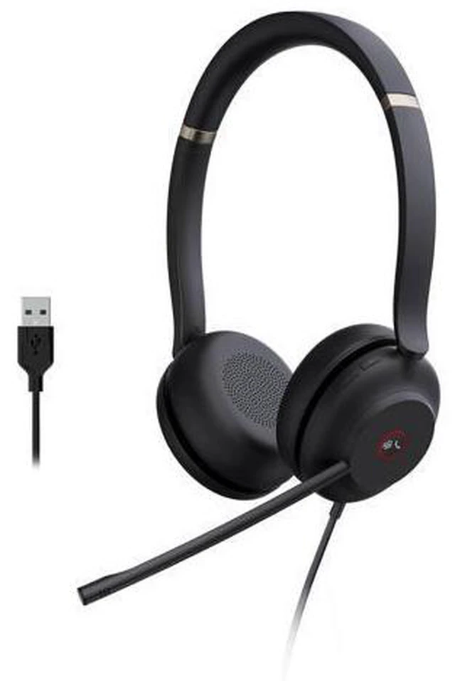 Main image of Yealink UH37 USB Headset with Microphone for PC Laptop - Headphones with Noise Cancelling Microphone for Computer,On-Ear Wired Office Call Center Headset Dual