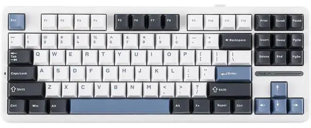 Main image of EPOMAKER x F87 Pro Wireless Gasket Mechanical Keyboard, 87 Keys Compact TKL 3 Modes(Bluetooth/2.4ghz Wireless/Tpye-C) Gaming Keyboard, Hot Swappable, Full RGB (Smoke Blue, Graywood V3 Switch)
