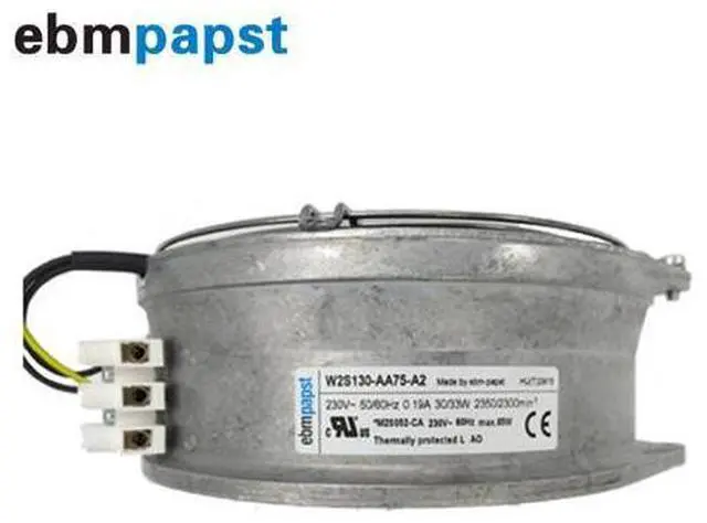 Alt view image 2 of 4 - Germany ebmpapst W2S130-AA75-A2 SK 3324107 Rittal cabinet cooling fan 230V 30W 0.19A Axial fan