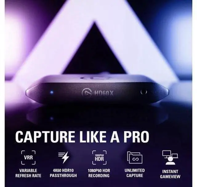 Alt view image 2 of 7 - Elgato HD60 X - Stream and Record in 1080p60 HDR10 or 4K30 with Ultra-low Latency on PS5/Pro, PS4/Pro, Xbox Series X/S, Xbox One X/S, in OBS and More, Works with PC and Mac