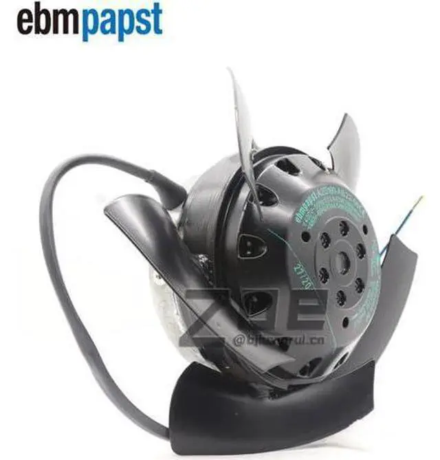 Alt view image 4 of 7 - Ebmpapst A2D160-AB22-06 400V/480V 2800/3350min-1 43/54W Straight Blades Single-intake AC Axial Imppler Industrial Cooling Fans