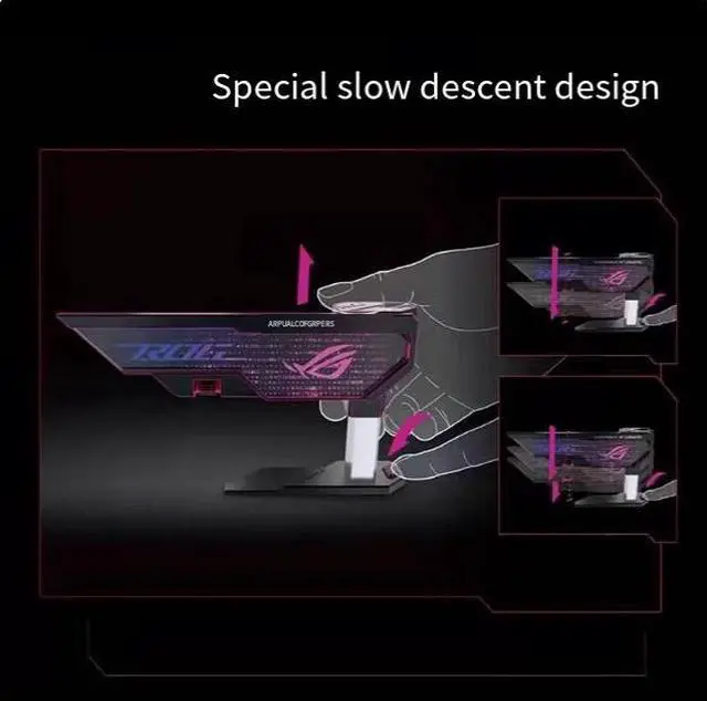 Alt view image 2 of 5 - R0G Player Naton Hecules computer graphics card stand supports RTx 5090 gaphics card and is compatible with AsUs computers of the 40 sernies.
