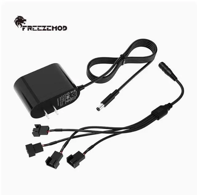 Main image of External power adapter: 220V to 12V, high power, 2A, 1.5-meter long cableUS specification adapter 4-pin 4-group connectorcompatible with 3-pin