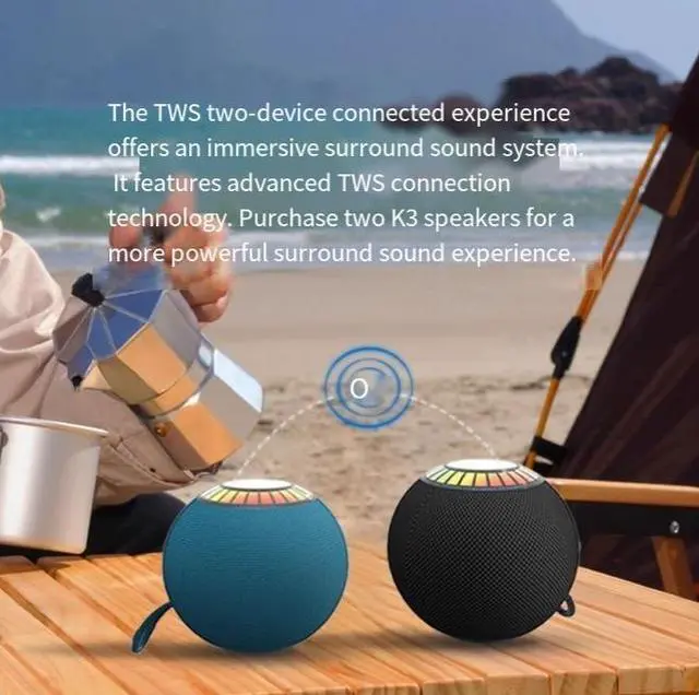 Alt view image 4 of 5 - Superpower Speaker Bluetooth 5.3 Surround Stereo TWS Interconnection Technology Desktop Home Portable Audio System