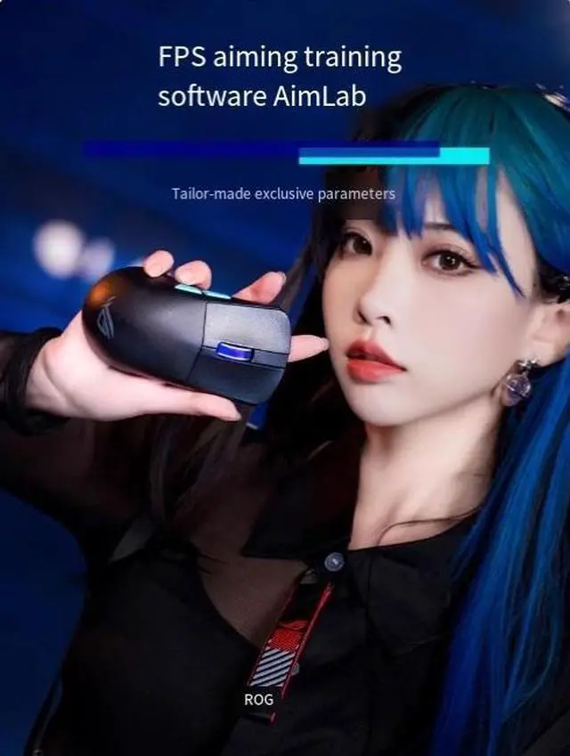 Alt view image 3 of 4 - ROG Dragon Scale ACE X AimLab Collaboration Edition 36K High-End sensor Tri-mode GamingMouse Symmetrical Electroluminescent Optical League of Legends Delta Operation Plaver Nation