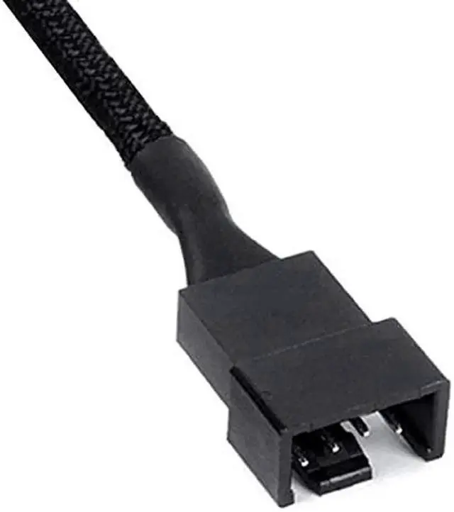 Alt view image 2 of 6 - 2 Pack 4Pin PWM Fan Splitter Cable Sleeved Braided Adapter Computer PC Fan Power Extension Cable 1 to 3 Converter for Computer ATX Case 4Pin3Pin Cooling Fan Cable 106 1 to 3