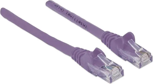 Alt view image 2 of 5 - Intellinet Network Cable, Cat6, UTP, RJ45 Male / RJ45 Male, 5.0 m (14 ft.), Purple