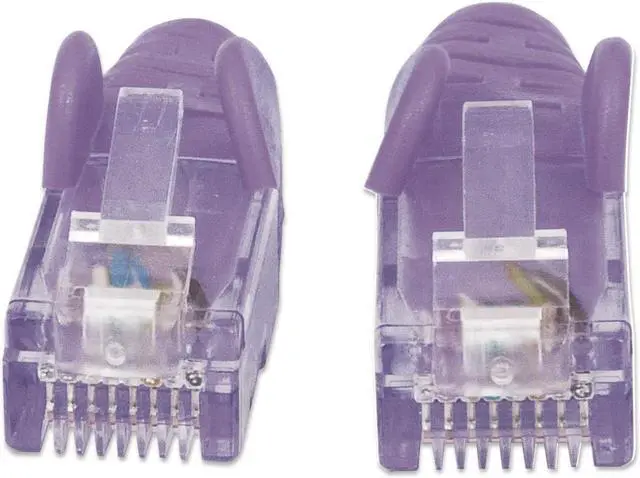 Alt view image 3 of 5 - Intellinet Network Cable, Cat6, UTP, RJ45 Male / RJ45 Male, 5.0 m (14 ft.), Purple
