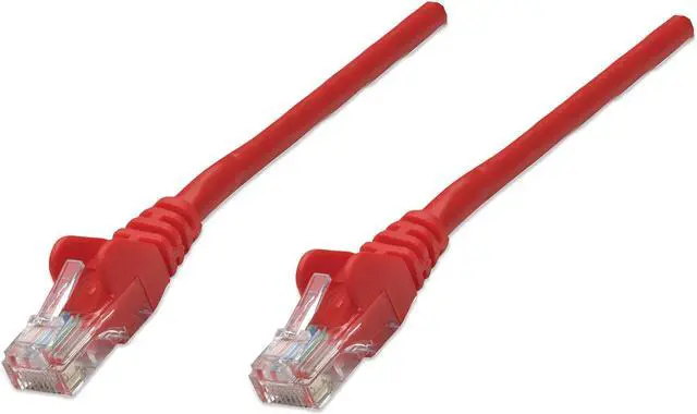 Alt view image 4 of 7 - Intellinet Network Cable, Cat6, UTP, RJ45 Male / RJ45 Male, 5.0 m (14 ft.), Red
