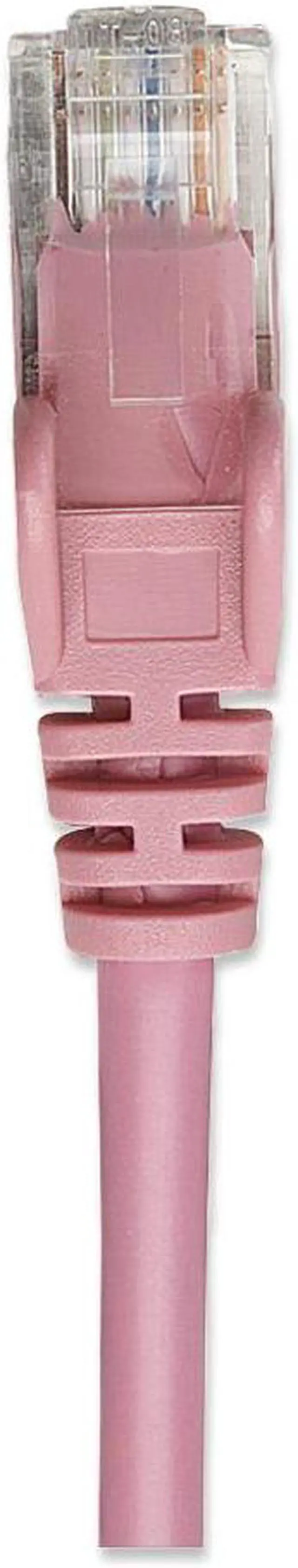 Alt view image 3 of 4 - Intellinet Network Cable, Cat6, UTP, RJ45 Male / RJ45 Male, 1.0 m (3 ft.), Pink