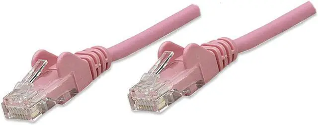 Main image of Intellinet Network Cable, Cat6, UTP, RJ45 Male / RJ45 Male, 22.5 m (75 ft.), Pink