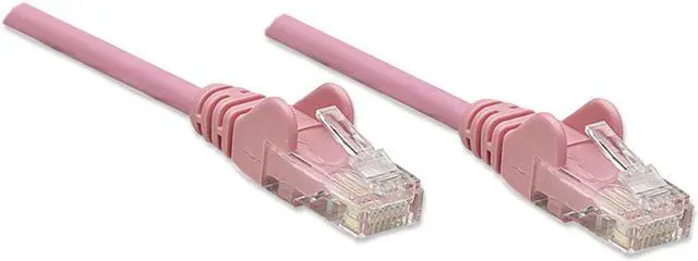 Alt view image 2 of 4 - Intellinet Network Cable, Cat6, UTP, RJ45 Male / RJ45 Male, 22.5 m (75 ft.), Pink