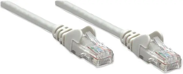 Alt view image 3 of 5 - Intellinet Network Cable, Cat5e, UTP, RJ45 Male / RJ45 Male, 0.15 m (0.5 ft.), Gray