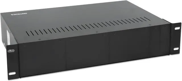 Alt view image 2 of 5 - Intellinet 14-Slot Media Converter Chassis, Includes redundant power supply, 19" rackmountable, 2U