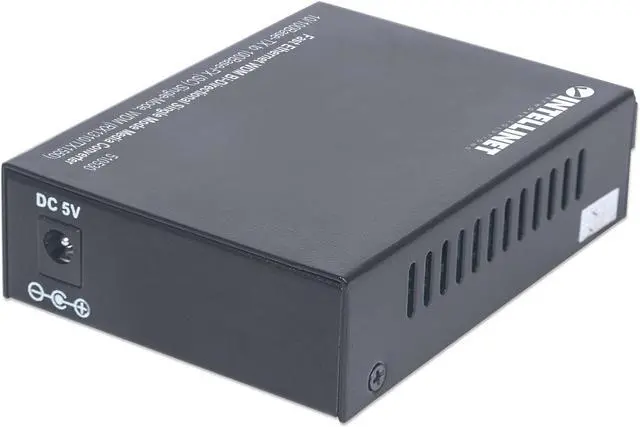 Alt view image 7 of 9 - Intellinet Fast Ethernet WDM Bi-Directional Single Mode Media Converter, 10/100Base-TX to 100Base-FX (SC) Single-Mode, 20 km (12.4 mi.), WDM (RX1310/TX1550)