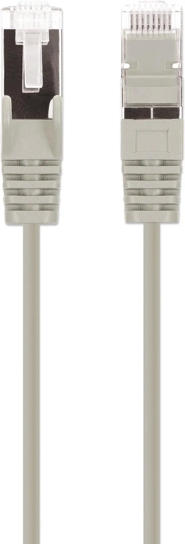 Alt view image 4 of 7 - Intellinet Cat8.1 U/FTP Slim Network Patch Cable, 1.5 ft., Gray, 10-Pack, 40G, 2 GHz, 100% Copper, 30 AWG, RJ45, Stranded, Snag-free, Gold-plated Contacts