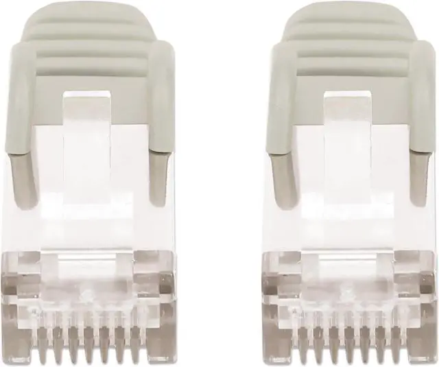 Alt view image 5 of 7 - Intellinet Cat8.1 U/FTP Slim Network Patch Cable, 1.5 ft., Gray, 10-Pack, 40G, 2 GHz, 100% Copper, 30 AWG, RJ45, Stranded, Snag-free, Gold-plated Contacts