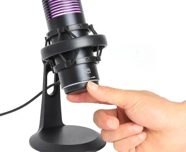 Alt view image 7 of 7 - MANHATTAN RGB USB Gaming Mic, Noise Cancelling Condenser Microphone for PC, PS4, PS5 and Mac, Anti-Vibration Shock Mount, Gaming, Streaming, Podcasts, Twitch, YouTube, Discord - 102674