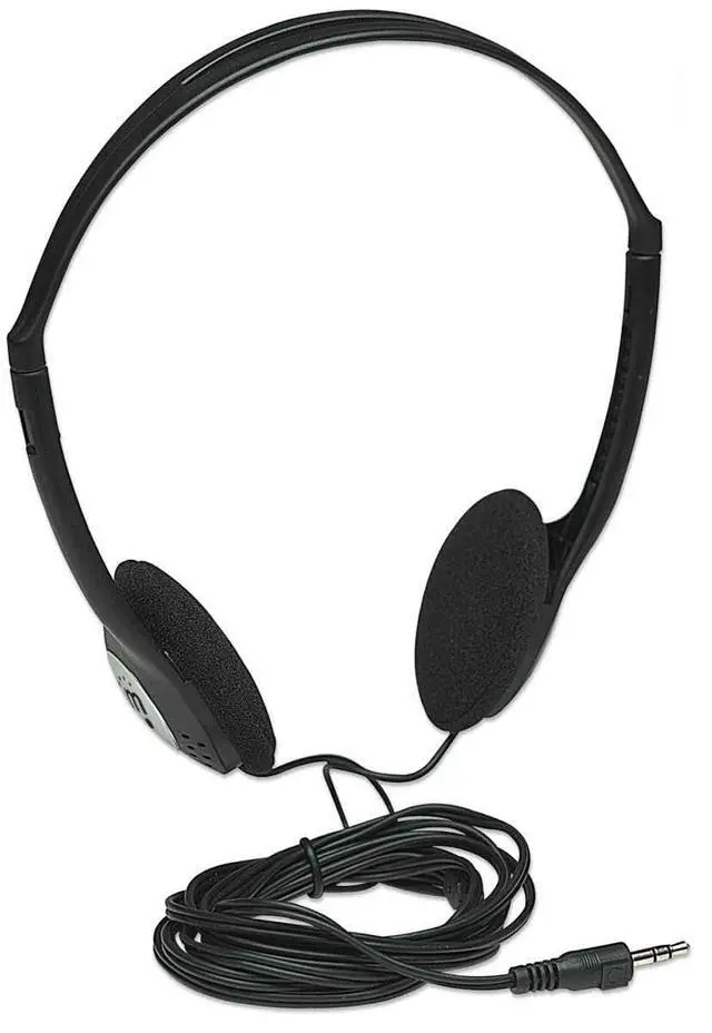 Alt view image 3 of 4 - On-Ear Wired Stereo Headphone - Long 6ft Cable, Single 3.5mm Plug, Lightweight, Adjustable Headbandfor Walkman, CD Player, Computer -177481