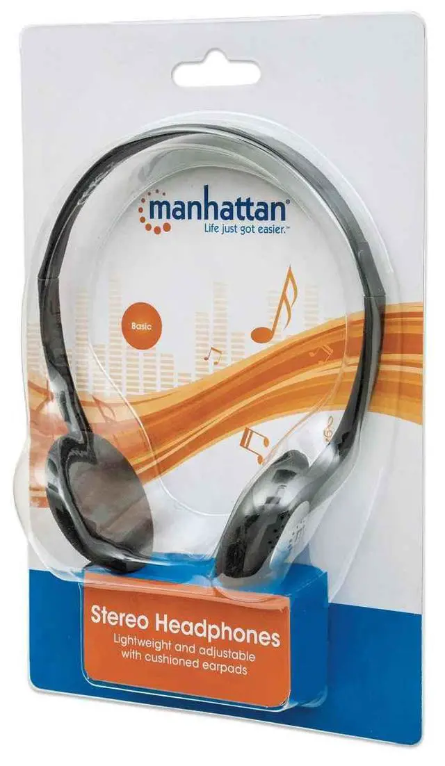 Alt view image 2 of 4 - On-Ear Wired Stereo Headphone - Long 6ft Cable, Single 3.5mm Plug, Lightweight, Adjustable Headbandfor Walkman, CD Player, Computer -177481