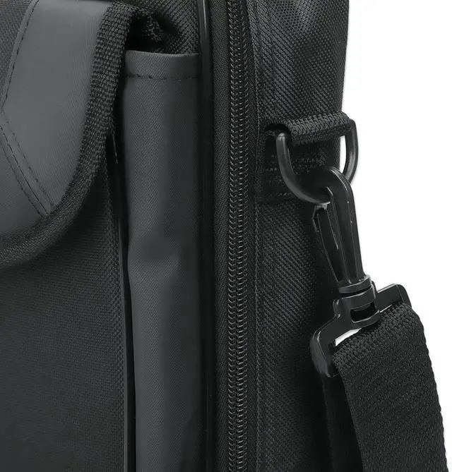 Alt view image 18 of 19 - Manhattan Cambridge Carrying Case (Briefcase) for 17.3" Apple Notebook - Black - Weather Resistant, Spill Resistant, Wear Resistant, Bump Resistant, Scratch Resistant, Anti-slip Shoulder Strap -