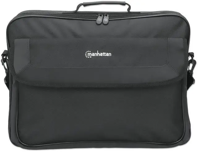 Alt view image 15 of 19 - Manhattan Cambridge Carrying Case (Briefcase) for 17.3" Apple Notebook - Black - Weather Resistant, Spill Resistant, Wear Resistant, Bump Resistant, Scratch Resistant, Anti-slip Shoulder Strap -