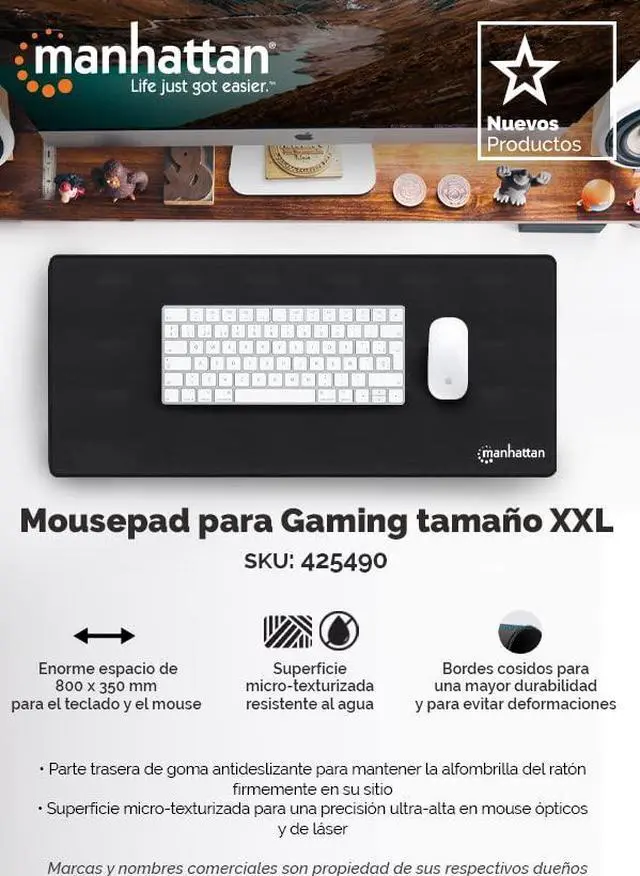 Alt view image 5 of 8 - XXL GAMING MOUSEPAD-