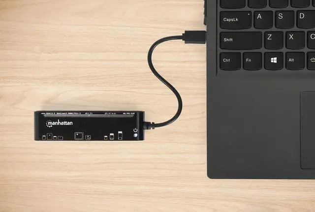 Alt view image 5 of 6 - Manhattan 5 in 1 USB C Multi Card Reader Writer microSD, SD, MS, xD, and CF, 480 Mbps Data Transfer Speed Multiple Adapter Hub - Compatible with Windows & Mac 3 Yr Mfg Warranty - 102681