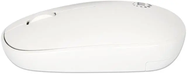 Alt view image 6 of 7 - MANHATTAN Wireless Mouse, 2.4G with USB-A Plug Slim Portable Computer Mouse with Nano Receiver for PC, Laptop, Computer, Notebook (White) - 190329
