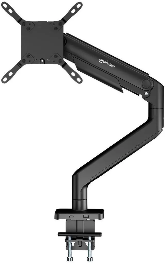 Alt view image 12 of 14 - Manhattan Heavy-Duty Aluminum Mechanical Spring Single Monitor Desk Mount Holds One 17" to 49" Monitor up to 20 kg (44 lbs.), Black