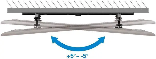 Alt view image 12 of 14 - Manhattan Anti-Theft Tilting TV Wall Mount with Extension -  Extends 75 to 136 mm (2.94 to 5.34 in.), Black